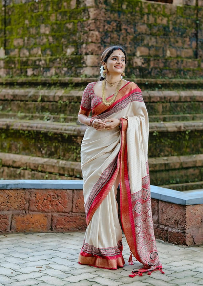 Arya Heritage Dola Silk Saree-1