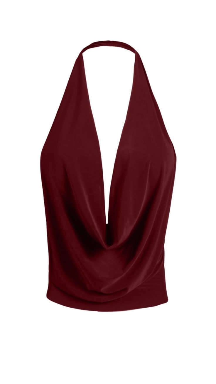Women's Fashion Deep V-neck Backless Halter Top