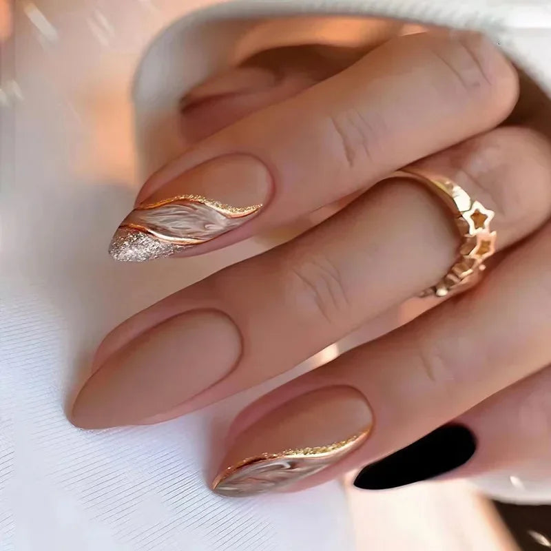 Chic Almond Press-On Nails-0