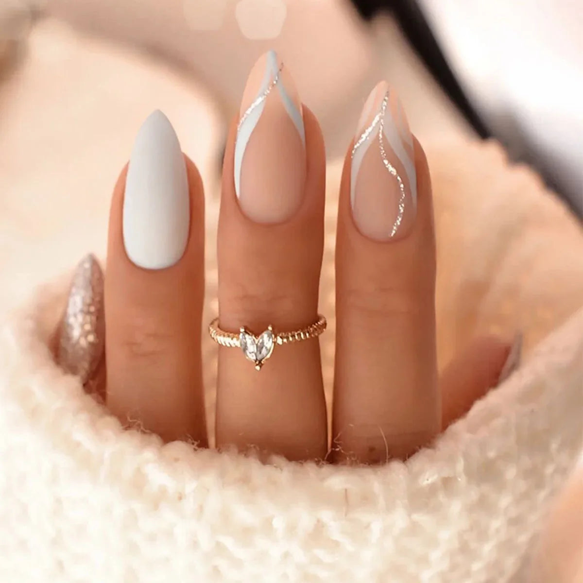 Chic Almond Press-On Nails-27