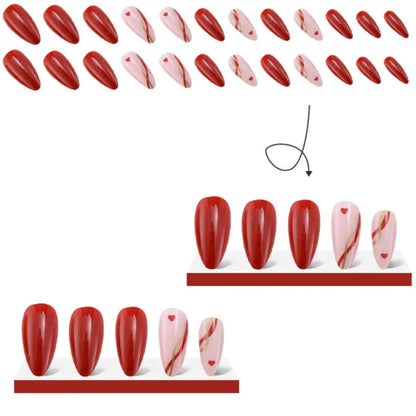 French Lemon Long Almond Press-On Nails-3