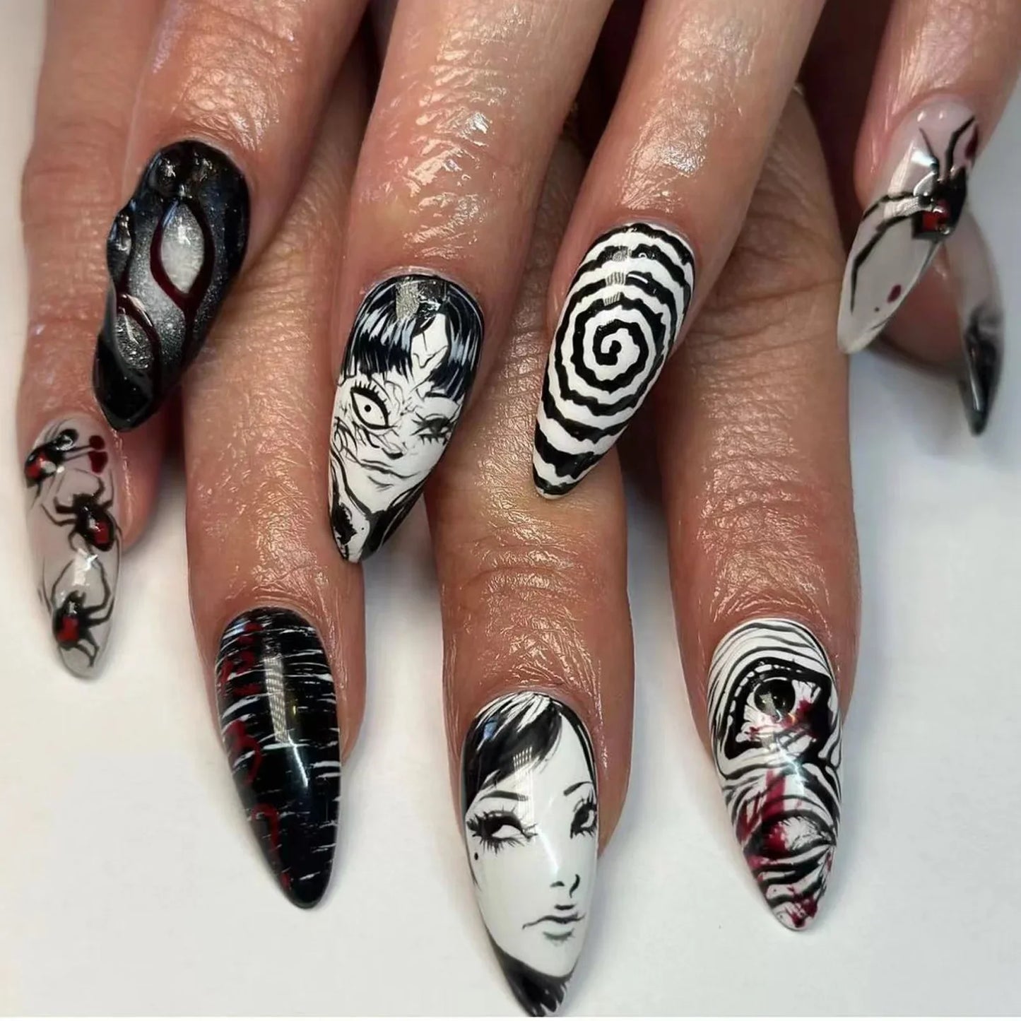 Kawakami Tomie Almond Nails-0