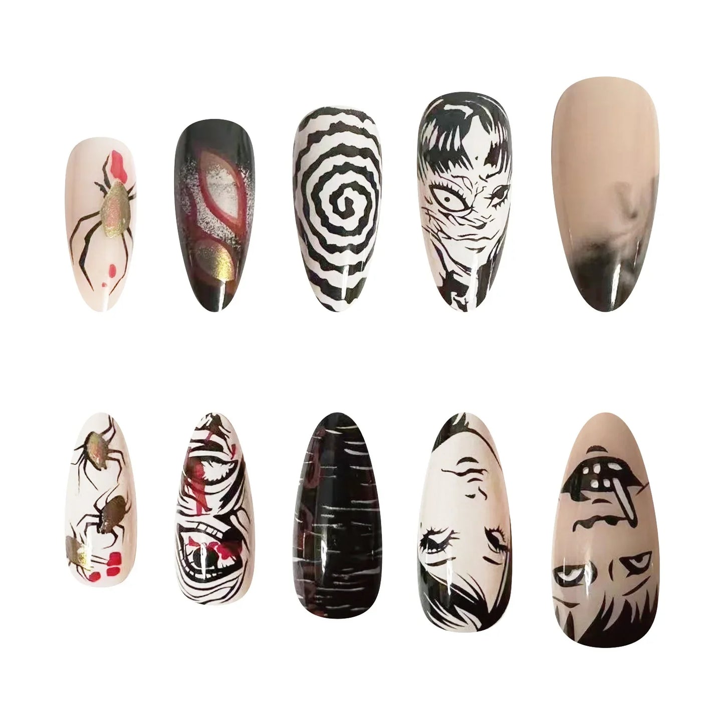 Kawakami Tomie Almond Nails-3