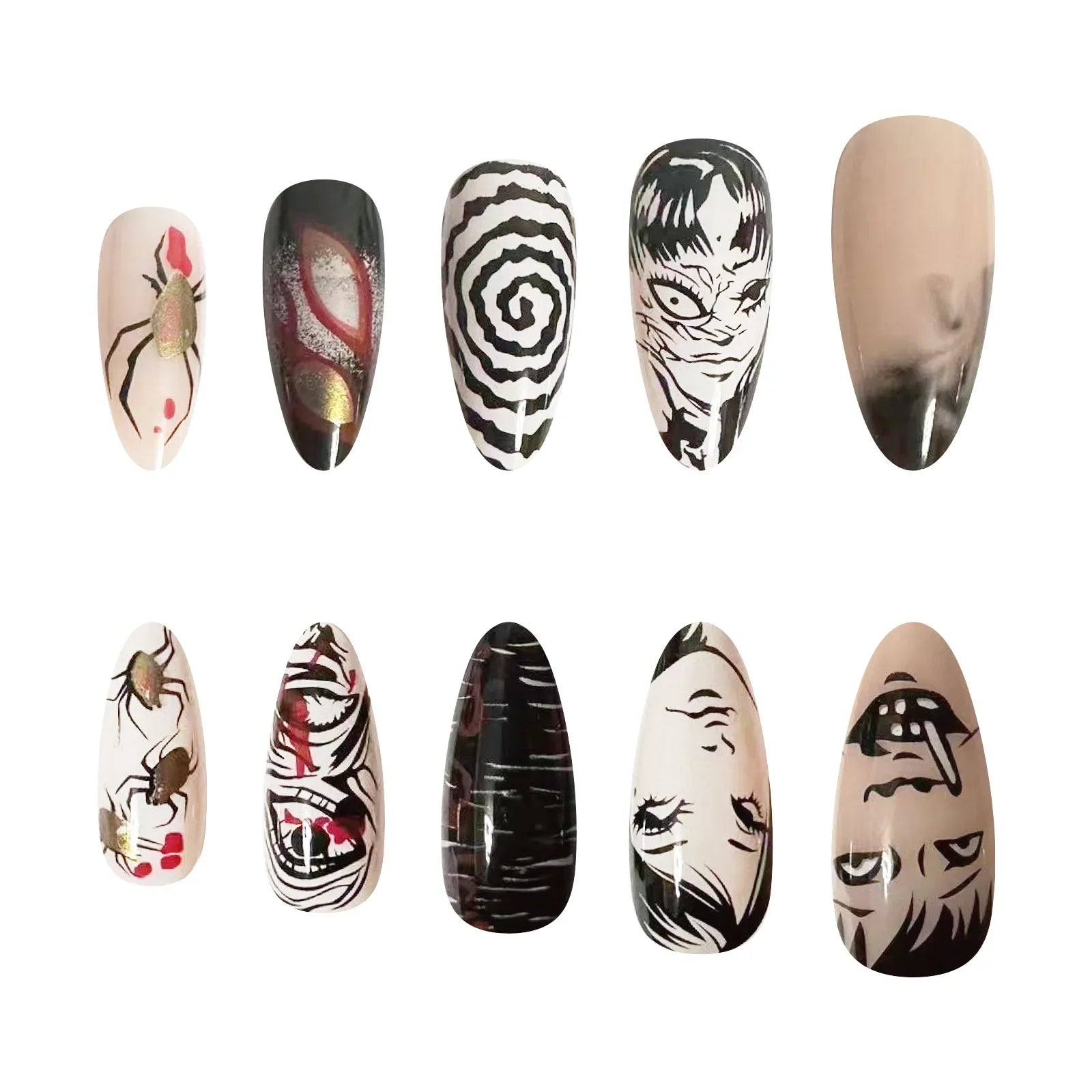 Kawakami Tomie Almond Nails-3