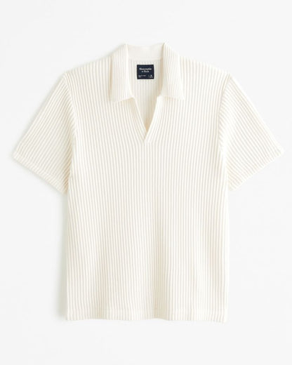 Men's Breathable V-neck Hollow Lapel Knitwear