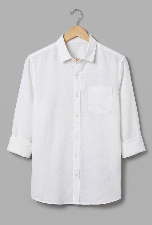 Spring And Autumn Loose Long-sleeved Shirt For Men