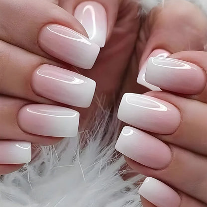 Wine Red Almond Fake Nails-51