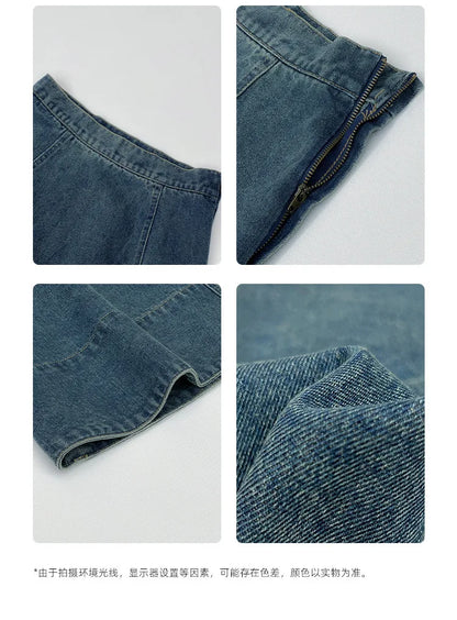A denim top and long skirt set offers a timeless blend of effortless style and coordinated elegance. The structured denim top adds a flattering, tailored touch, while the flowing long skirt brings movement and grace, creating