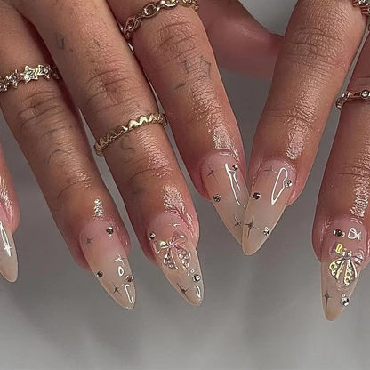 Chic Almond Press-On Nails-41