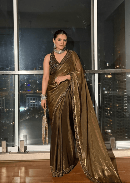 Noor-E-Zehra Space Silk Saree Set-1