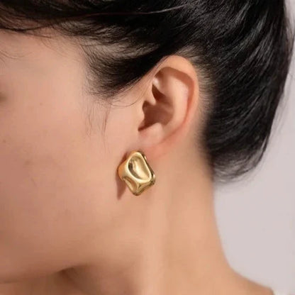 Chunky Stud Earrings - Bold & Stylish Statement Jewelry-2