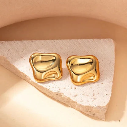 Chunky Stud Earrings - Bold & Stylish Statement Jewelry-4