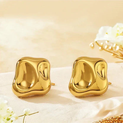 Chunky Stud Earrings - Bold & Stylish Statement Jewelry-3